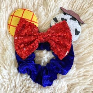 Toy Story Woody Minnie Mouse Ears Hair Scrunchie